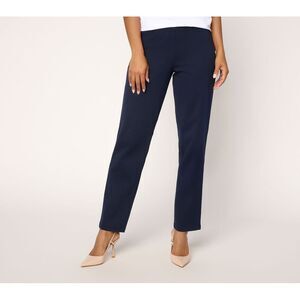 Susan Graver Women's Plus Sz Pants 1X Make Your Selection: Weekend Blue A708897